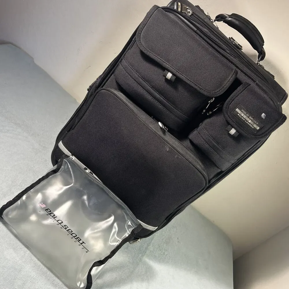 VTG Polo Sport Ralph Lauren 23” Wheeled Suitcase Luggage Rolling MLC Carry On